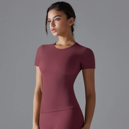 Yoga Vest Training Fitness Top Windproof Running Suit Solid Colour Cycling Fitness Quick Dry Women's Sweatshirt