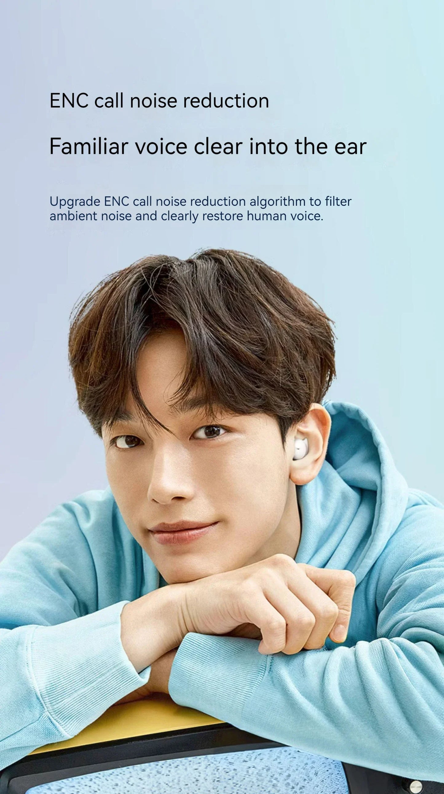 XIAOMI TWS Wireless Earbuds Bluetooth5.3 Sleeping Headphone Mijia Invisible Mini Earphone Noise Cancelling Comfortable Headset
