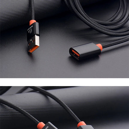 6A USB 3.0/2.0 USB Extension Cable for Smart Laptop PC TV Xbox One SSD USB Extension Cable Extender Cord Mini Fast Speed Cable