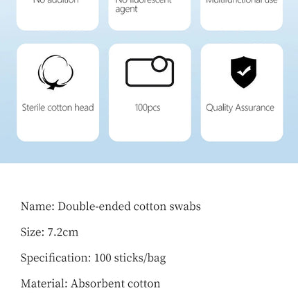 100/300 Pcs Disposable Ultra-small Cotton Swab Brush Lint Free Micro Wood Makeup Brushes Eyelash Extension Glue Removing Tools