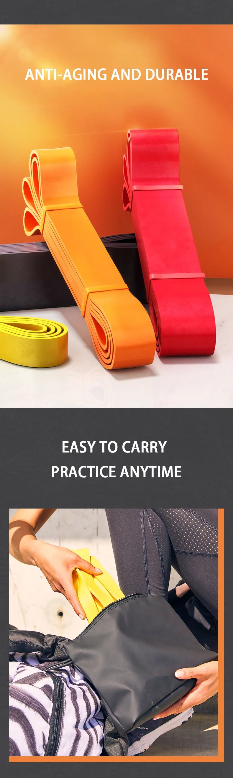 Resistance Band Set Pull Up Assistance Bands Stretch Band Resistance Heavy Workout Exercise for Physical Therapy Home Workouts
