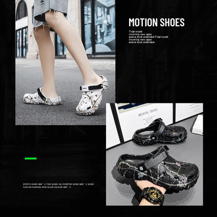 2024 Summer Men's Sandals New Home Garden Shoes Comfortable and Lightweight Men Slippers Non-Slip Soft Bottom Flip Flop Sandals