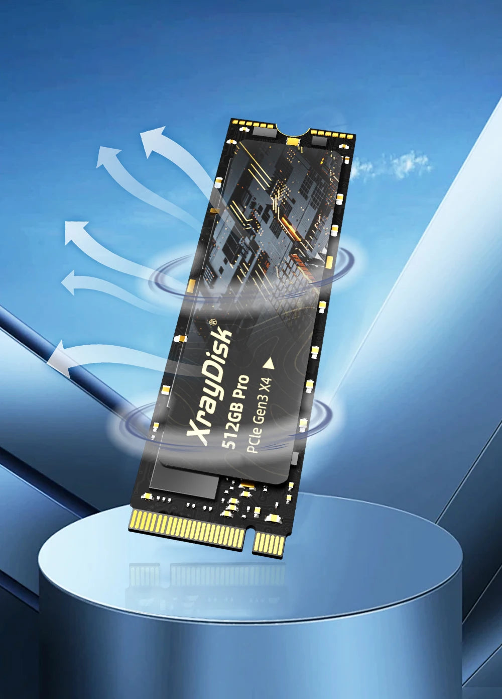 XrayDisk M.2 SSD PCIe NVME 128GB 256GB 512GB 1TB Gen3*4 & 4*4 Solid State Drive 2280 Internal Hard Disk HDD for Laptop Desktop