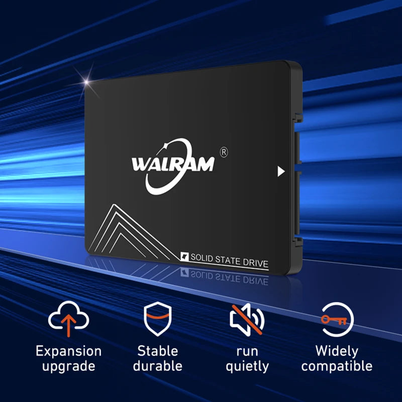 WALRAM Sata3 SSD 1TB 2.5 Inch "Internal Hard Drive Disk 128GB 256GB 512GB HDD Solid State Hard Disk for Laptop Desktop