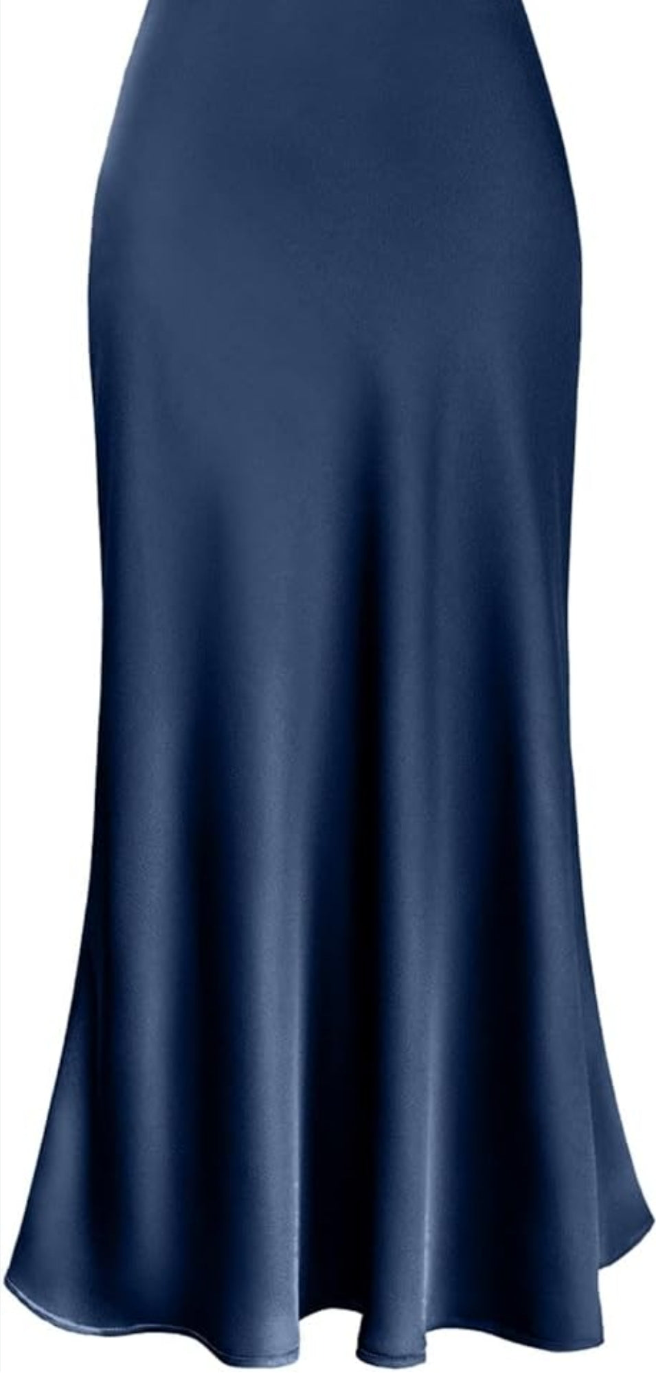 Blue Satin Skirt P1