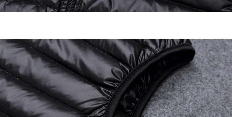 Coat Ultralight Sleeveless Puffer Vest Jacket Ultra Thin Warm Lightweight Down Jacket Waistcoat Winter Men Duck Down Vest Coats