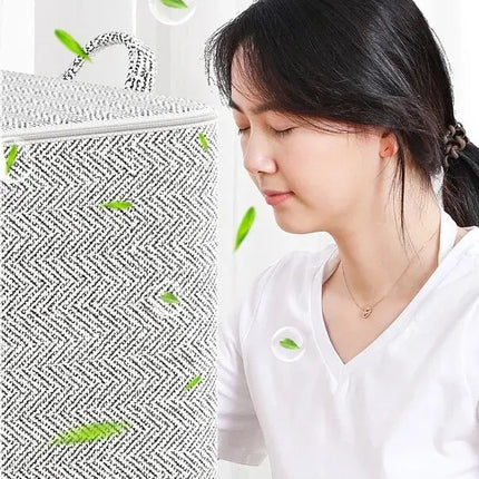 1pc Household Large Capacity Storage Bag Non-woven Material, Closet Wardrobe Organizer Can Be Used For Quilt Clothing, Toys