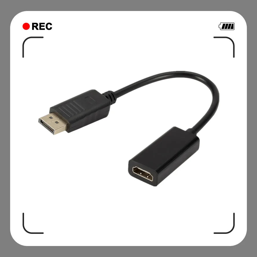 1080P DP to HDMI-compatible Cable Adapter Male To Female For HP/DELL Laptop PC Display Port to HDMI-compatible Cord Converter