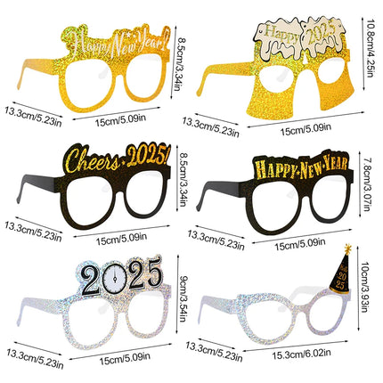 2025 Crown Number Foil Balloons Happy New Year Eve Party Decoration Photo Booth Props Supplies Christmas Home Decor Navidad 2024