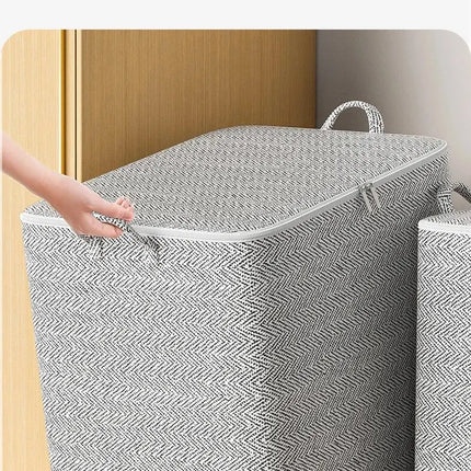 1pc Household Large Capacity Storage Bag Non-woven Material, Closet Wardrobe Organizer Can Be Used For Quilt Clothing, Toys