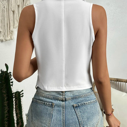 2024 spring new women's fashion Europe and the United States style casual slim vest vest vest