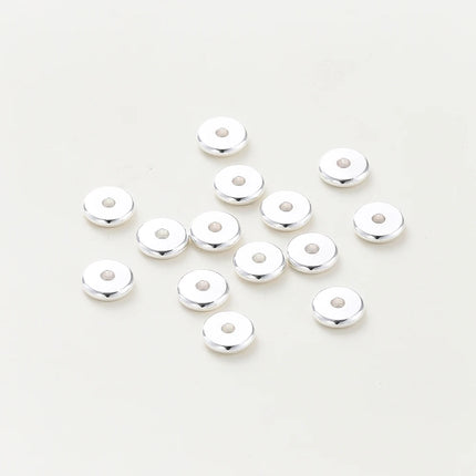 14K/18K Gold Plated 10-30Pcs 3/4/5/6/8mm Spacer Beads for DIY Necklace Bracelet Jewelry Making Supplies Accessories Wholesale