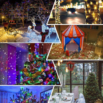 100M Long Lights Outdoor Fairy Lights Plug in, 800LED String Lights Indoor for Room, Diamond LED Shape Garden Tree Lights with Remote Timer, 10M Lead Wire