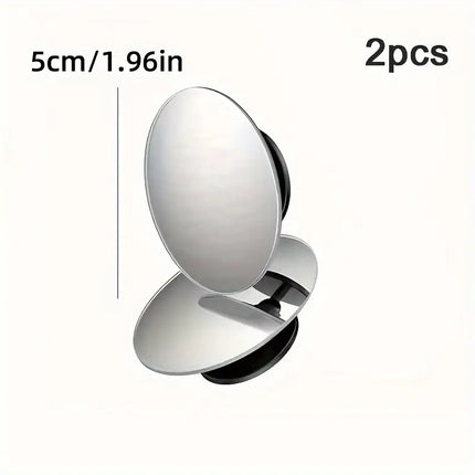 2pcs 360° Rotatable Car Blind Spot Mirrors – Universal Wide-Angle Convex Mirror for Cars, SUVs, Trucks & RVs | Driving Safety & RV Awnings Accessories
