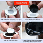 2pcs 360° Rotatable Car Blind Spot Mirrors – Universal Wide-Angle Convex Mirror for Cars, SUVs, Trucks & RVs | Driving Safety & RV Awnings Accessories