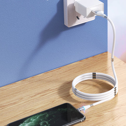 Compatible with Apple , 3A fast charging magnetic data cable