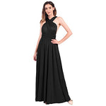 Womens Sexy Convertible Multi Way Wrap Transformer Solid Cocktail Off Shoulder Wedding Bridesmaid Evening Long Maxi Dress Floor Length Bandage Pageant Prom Ball Gowns