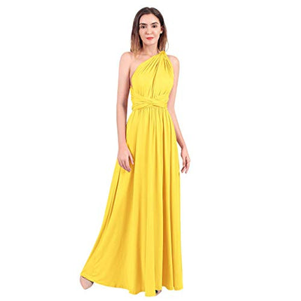 Womens Sexy Convertible Multi Way Wrap Transformer Solid Cocktail Off Shoulder Wedding Bridesmaid Evening Long Maxi Dress Floor Length Bandage Pageant Prom Ball Gowns