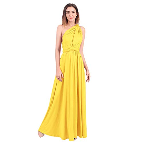 Womens Sexy Convertible Multi Way Wrap Transformer Solid Cocktail Off Shoulder Wedding Bridesmaid Evening Long Maxi Dress Floor Length Bandage Pageant Prom Ball Gowns