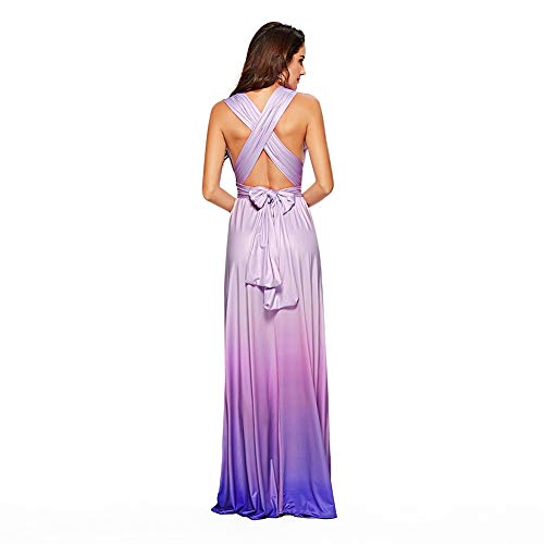 Womens Sexy Convertible Multi Way Wrap Transformer Solid Cocktail Off Shoulder Wedding Bridesmaid Evening Long Maxi Dress Floor Length Bandage Pageant Prom Ball Gowns