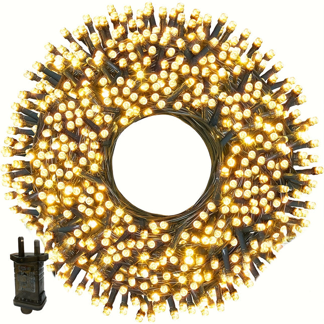 800 LED Christmas Fairy Lights Outdoor/Indoor - Extra Long 80m String Lights with Remote Control, Waterproof IPX4 High Quality, 8 Lighting Modes & Timer, Warm White LEDs, Heavy-Duty Metal Construction for Xmas Tree, Garden, H