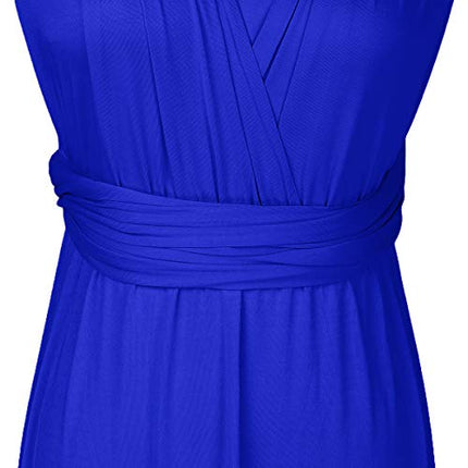 Womens Sexy Convertible Multi Way Wrap Transformer Solid Cocktail Off Shoulder Wedding Bridesmaid Evening Long Maxi Dress Floor Length Bandage Pageant Prom Ball Gowns