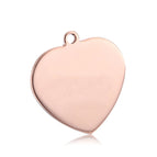 Heart / Rose gold / L
