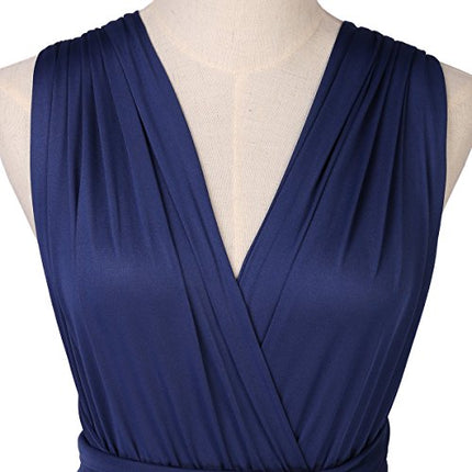 Womens Sexy Convertible Multi Way Wrap Transformer Solid Cocktail Off Shoulder Wedding Bridesmaid Evening Long Maxi Dress Floor Length Bandage Pageant Prom Ball Gowns