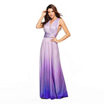 Womens Sexy Convertible Multi Way Wrap Transformer Solid Cocktail Off Shoulder Wedding Bridesmaid Evening Long Maxi Dress Floor Length Bandage Pageant Prom Ball Gowns