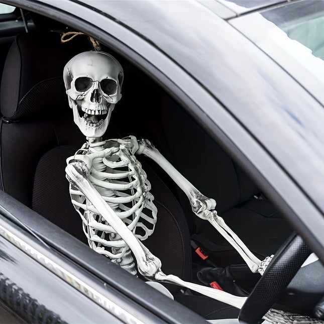 Life-Size 67" Movable Skeleton Decoration - Perfect for Halloween, Haunted Houses & Themed Parties - Durable Plastic, Realistic Design