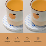 Multi-Piece Round Diatomaceous Earth Coasters