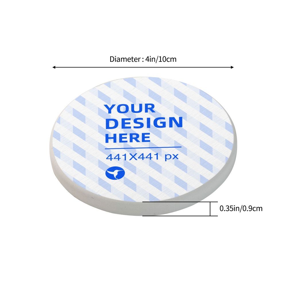Multi-Piece Round Diatomaceous Earth Coasters