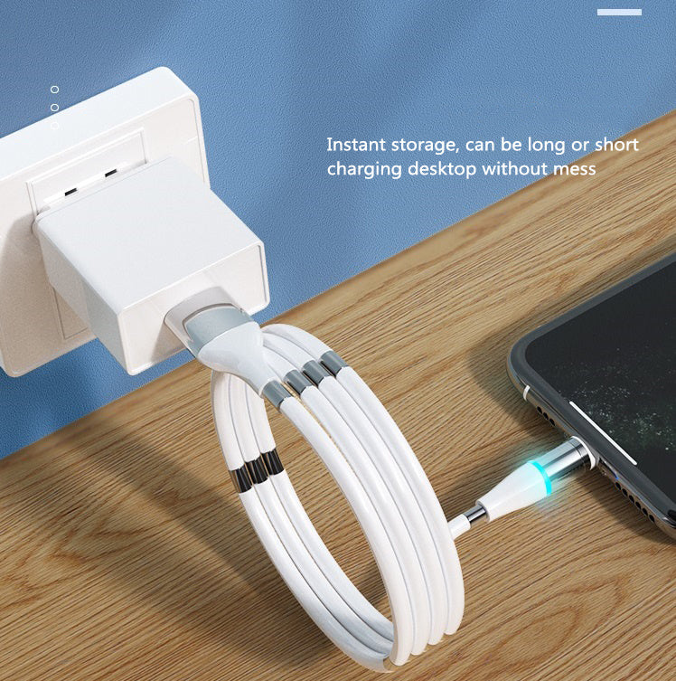 Compatible with Apple , 3A fast charging magnetic data cable