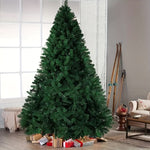 6ft/1.8m Christmas Tree Traditional Artificial Green Xmas Tree 850 Tips With Metal Stand For Home & Office - Perfect For Holiday Parties, Mall Displays, And Hotel Decorations, No Power Needed, Green Pine Design