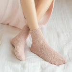 6Pairs Women Ladies Soft Fluffy Bed Socks Warm Lounge Slipper Fleece Sock Winter