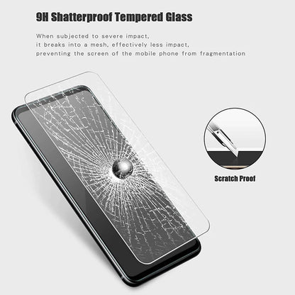 4PCS Tempered Glass for Google Pixel 9 8 Pro 9A 8A 7 7A 6 6A 5 4A 4 XL 3 9H Protective Transparent Screen Protector Film Glass