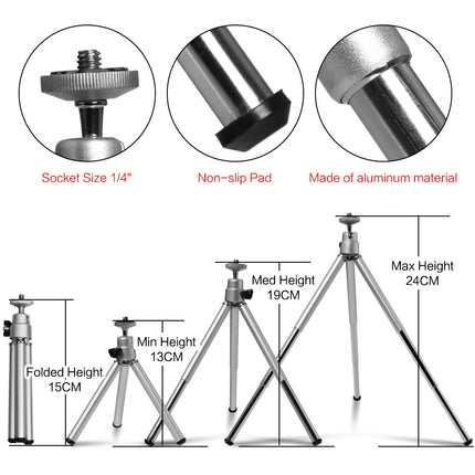 6 inch LED Photography Video Light Panel RGB Filters Lighting Photo Studio Lamp Kit For Shoot Live Streaming Ring Light Tripod