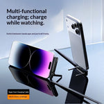 240W Foldable Phone Stand USB-C Super Fast Charging Cable