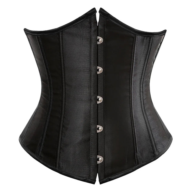 Underbust Corset Sexy Waist Slimming Corset Bustiers Body Shaper for Women Steampunk Lace-up Corset Belt Waist Trainer