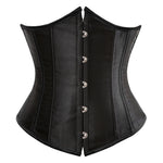 Underbust Corset Sexy Waist Slimming Corset Bustiers Body Shaper for Women Steampunk Lace-up Corset Belt Waist Trainer