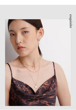 Yhpup Bohemian Round Pendant Stainless Steel Necklace Chain Exquisite Metal Texture Collar Women Necklace бижутерия Office Gift