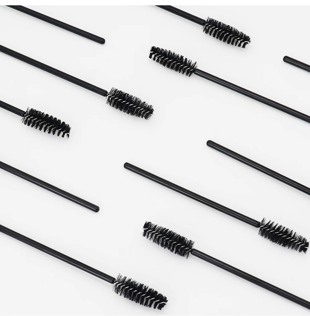 ANNAFRIS 50Pcs  Disposable Eyelash  Brush Soft Head Crystal Eyebrow Brush Lash Extension Brush  Mascara Wand Makeup Tool