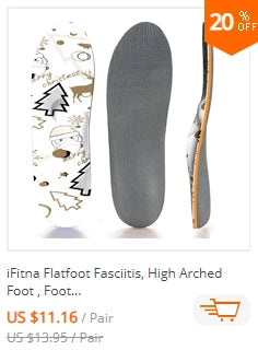 Plantar Fasciitis Orthopedic Sport Insole Men Women Sneaker Flat Feet High Arch Support Orthotic Insoles Plantillas Insert Sole