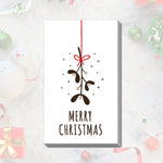 30Pcs Merry Christmas Gift Cards Greeting Card Christmas Tree Stickers Cute Design For 2022 New Year Gift decoration card