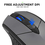 Bluetooth Compatible Mouse Rechargeable 2.4G INPHIC PM6 Wireless Mouse Office Mute Support PC Laptop Tablet Smartphone Universal