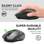 Bluetooth Compatible Mouse Rechargeable 2.4G INPHIC PM6 Wireless Mouse Office Mute Support PC Laptop Tablet Smartphone Universal