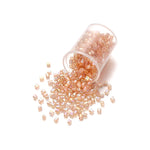 1000/1800Pcs 2mm Hexagon Czech Glass Cylindrical Loose Small Seed Needle Beads for DIY Bracelet Necklace Jewelry Making Supplies