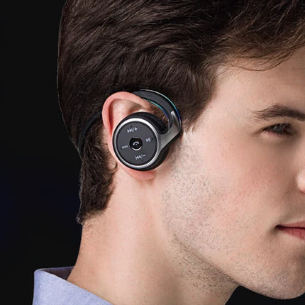 A6 Small Bluetooth Headphones Wrap Around Head Comfortable Wireless Headphones Foldable Bluetooth Headsets with Microphone Purse