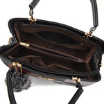 Elegant Designer Handbags Women Bags Messenger PU Leather Crossbody Bags Hairball tassen Girls Shoulder Bag Top-hand Tote Bag