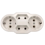 European Type Conversion Plug 1 TO 4 Way EU Germany Standard Power Adapter Socket 16A Travel charging adapter